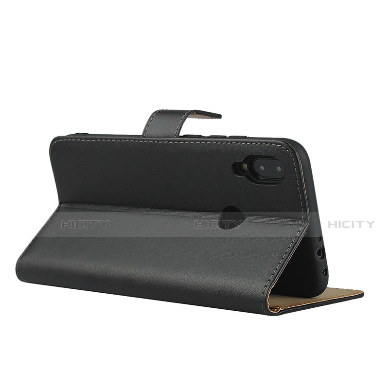 Funda de Cuero Cartera con Soporte L04 para Xiaomi Redmi Note 7 Pro Negro