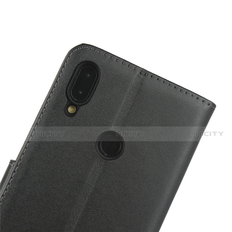 Funda de Cuero Cartera con Soporte L04 para Xiaomi Redmi Note 7 Pro Negro