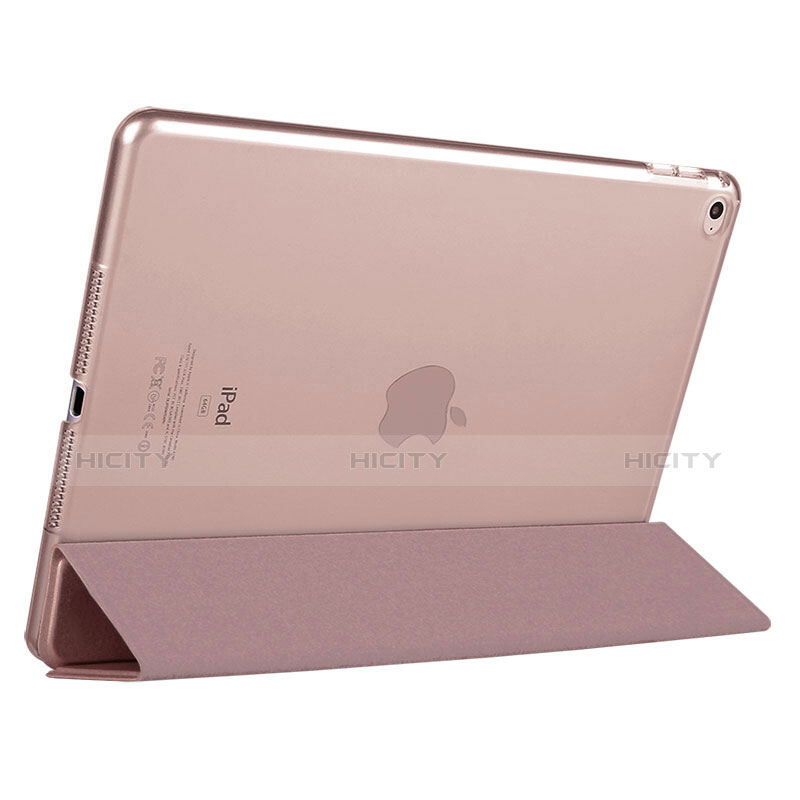 Funda de Cuero Cartera con Soporte L05 para Apple iPad Mini 4 Oro Rosa