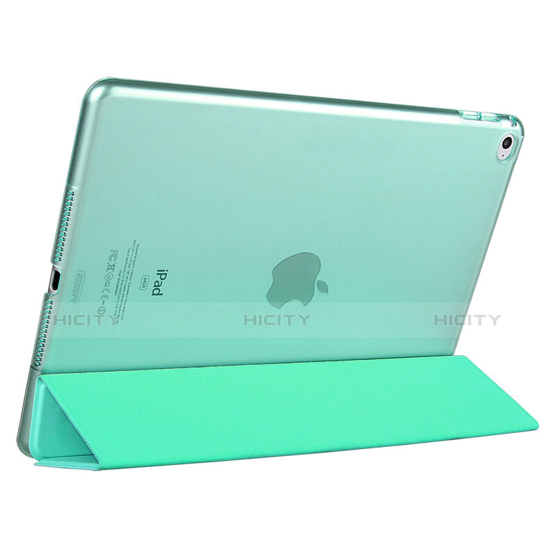 Funda de Cuero Cartera con Soporte L05 para Apple iPad Mini 4 Verde