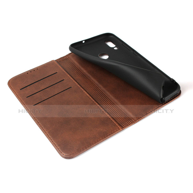 Funda de Cuero Cartera con Soporte L05 para Huawei Honor 10 Lite Marron