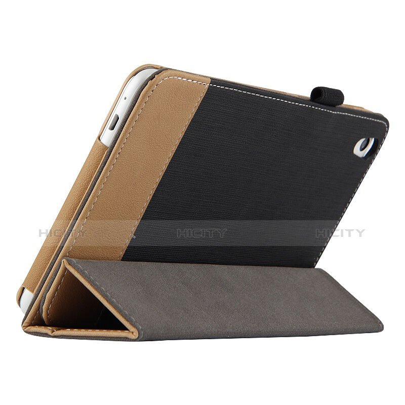 Funda de Cuero Cartera con Soporte L05 para Huawei Honor Pad 2 Negro