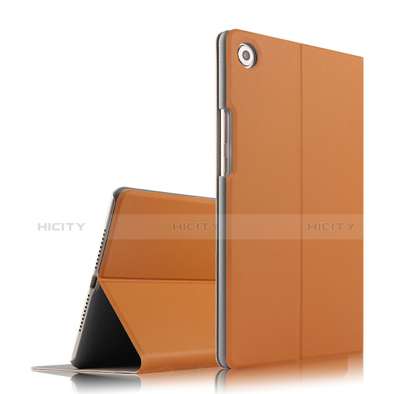 Funda de Cuero Cartera con Soporte L05 para Huawei MediaPad M5 8.4 SHT-AL09 SHT-W09 Marron