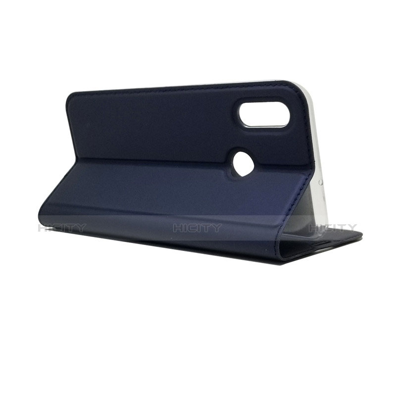 Funda de Cuero Cartera con Soporte L06 para Huawei Honor 10 Lite Azul