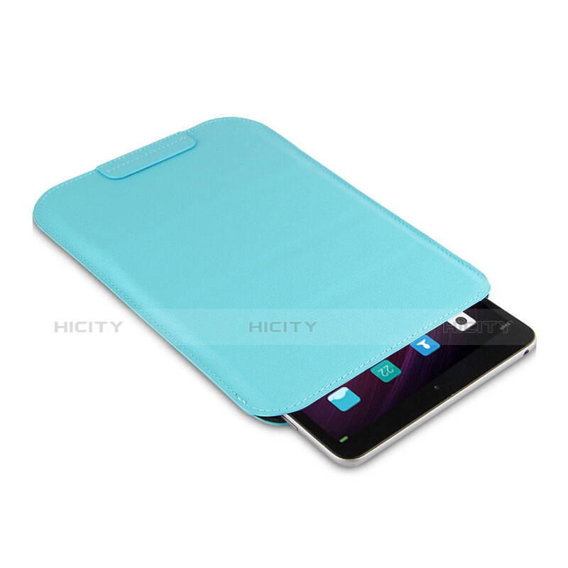 Funda de Cuero Cartera con Soporte L06 para Huawei MediaPad M5 8.4 SHT-AL09 SHT-W09 Azul Cielo