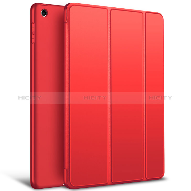 Funda de Cuero Cartera con Soporte L09 para Apple New iPad 9.7 (2018) Rojo