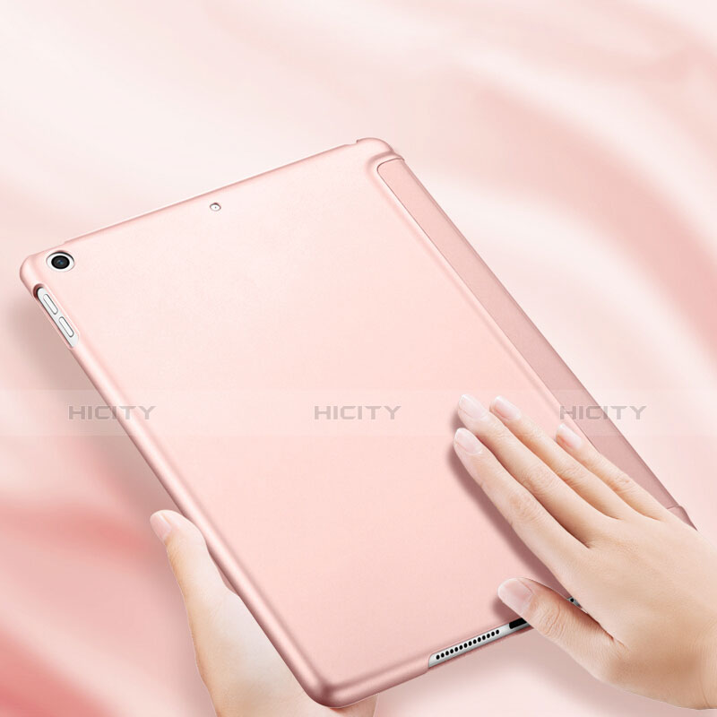 Funda de Cuero Cartera con Soporte L10 para Apple New iPad 9.7 (2017) Oro Rosa