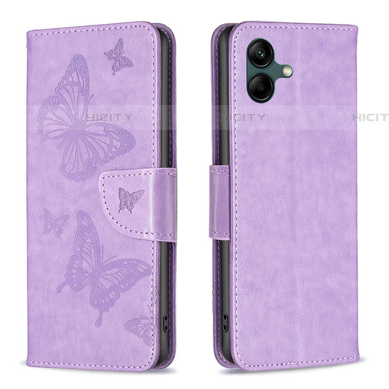 Funda de Cuero Cartera con Soporte Mariposa Carcasa B01F para Samsung Galaxy A04E