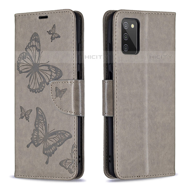 Funda de Cuero Cartera con Soporte Mariposa Carcasa B01F para Samsung Galaxy M02s