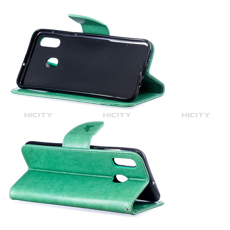 Funda de Cuero Cartera con Soporte Mariposa Carcasa B01F para Samsung Galaxy M10S