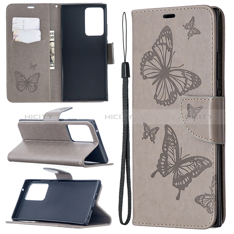 Funda de Cuero Cartera con Soporte Mariposa Carcasa B01F para Samsung Galaxy Note 20 Ultra 5G