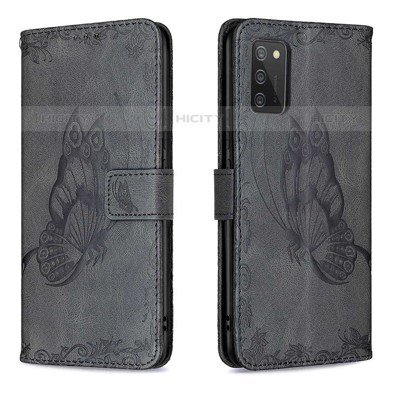 Funda de Cuero Cartera con Soporte Mariposa Carcasa B02F para Samsung Galaxy M02s