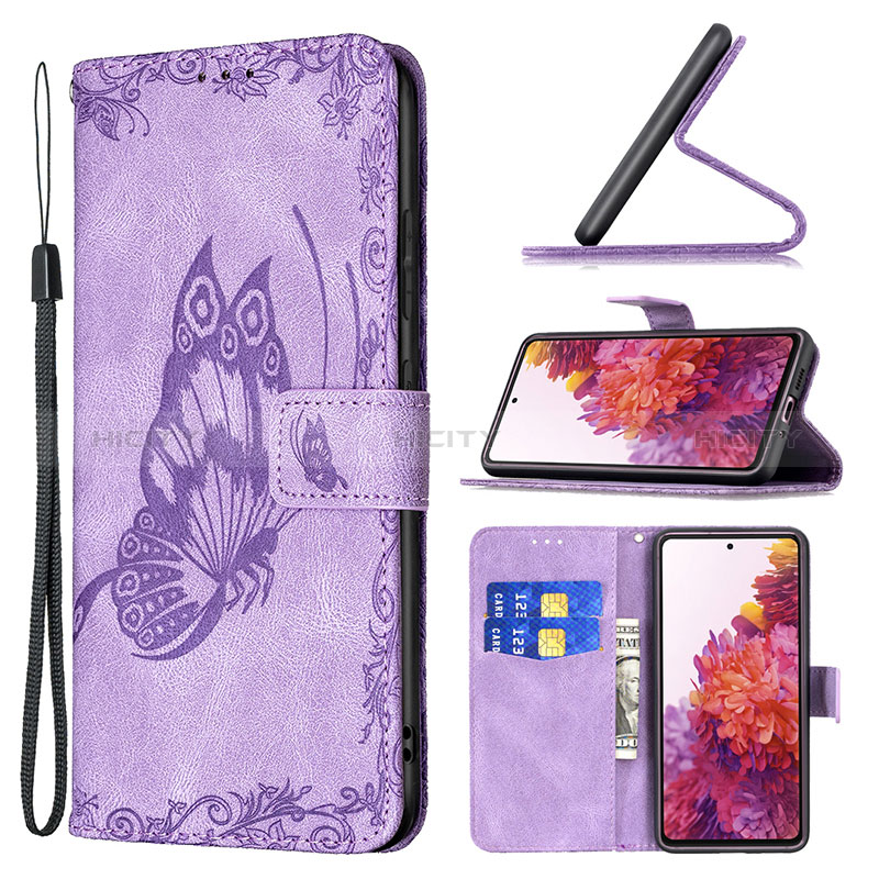 Funda de Cuero Cartera con Soporte Mariposa Carcasa B02F para Samsung Galaxy S20 FE (2022) 5G