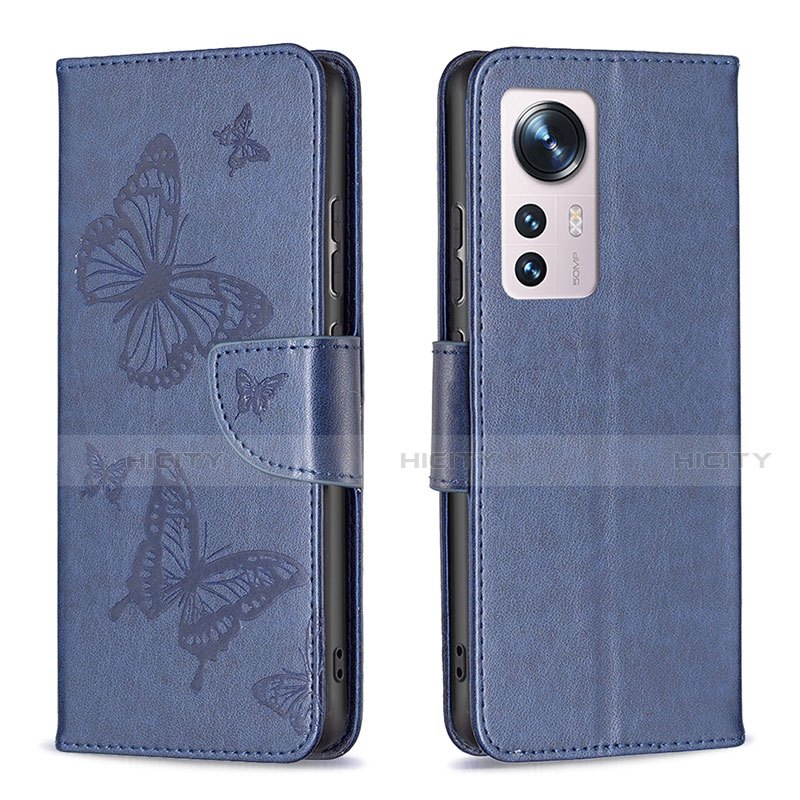 Funda de Cuero Cartera con Soporte Mariposa Carcasa B13F para Xiaomi Mi 12 5G