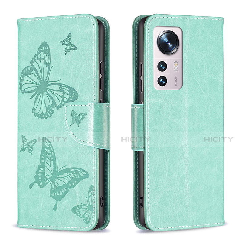 Funda de Cuero Cartera con Soporte Mariposa Carcasa B13F para Xiaomi Mi 12 5G