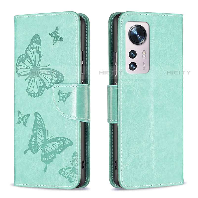 Funda de Cuero Cartera con Soporte Mariposa Carcasa B13F para Xiaomi Mi 12S 5G