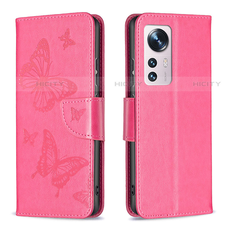 Funda de Cuero Cartera con Soporte Mariposa Carcasa B13F para Xiaomi Mi 12S 5G