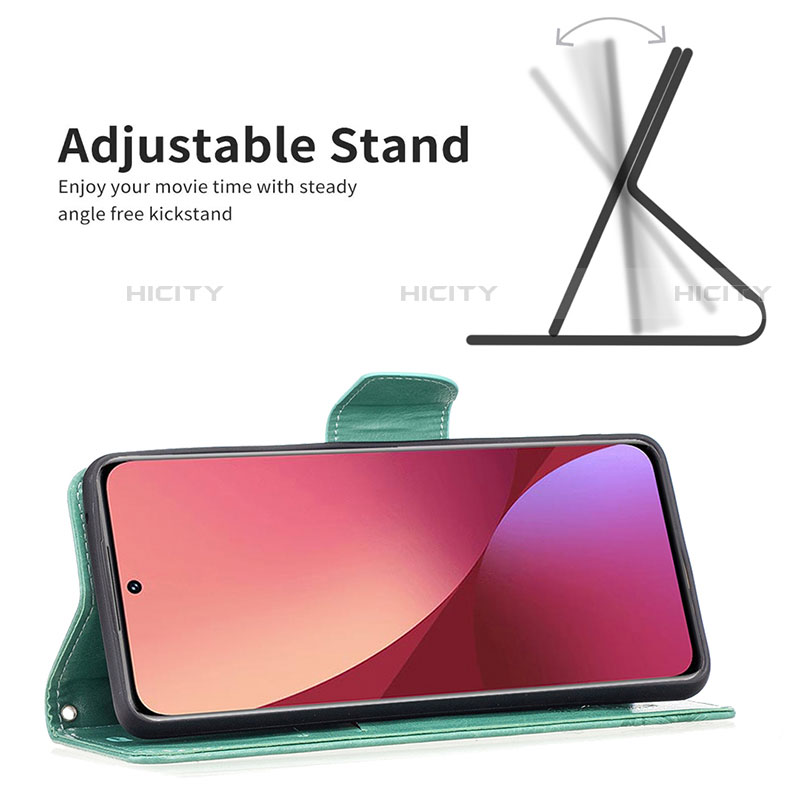 Funda de Cuero Cartera con Soporte Mariposa Carcasa B13F para Xiaomi Mi 12S 5G