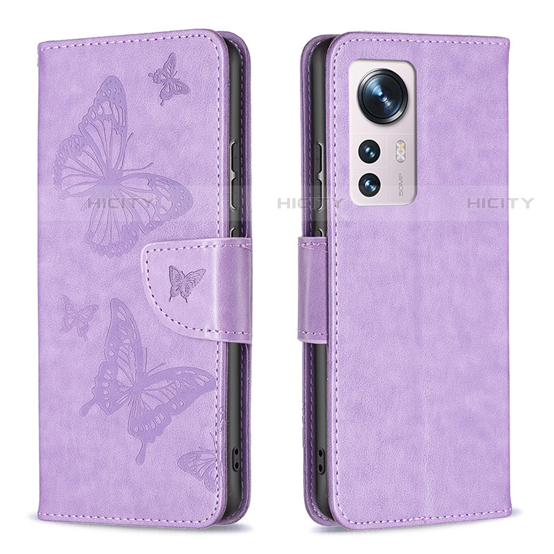 Funda de Cuero Cartera con Soporte Mariposa Carcasa B13F para Xiaomi Mi 12S Pro 5G