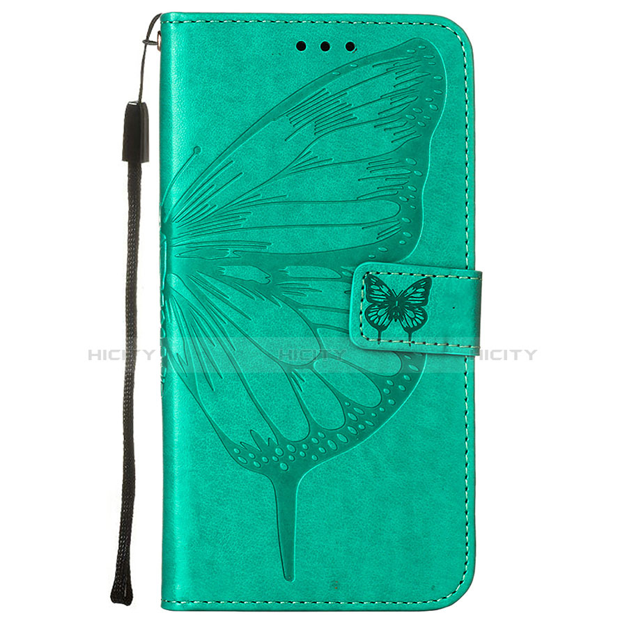 Funda de Cuero Cartera con Soporte Mariposa Carcasa L10 para Apple iPhone 14 Plus Verde