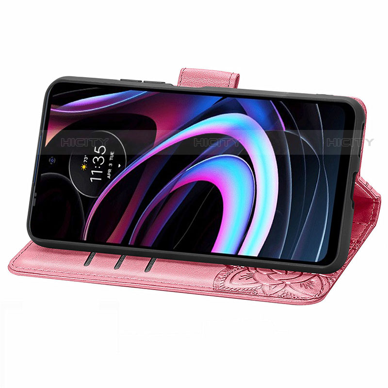 Funda de Cuero Cartera con Soporte Mariposa Carcasa para Motorola Moto Edge (2021) 5G