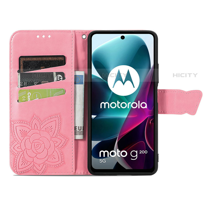 Funda de Cuero Cartera con Soporte Mariposa Carcasa para Motorola Moto Edge S30 5G