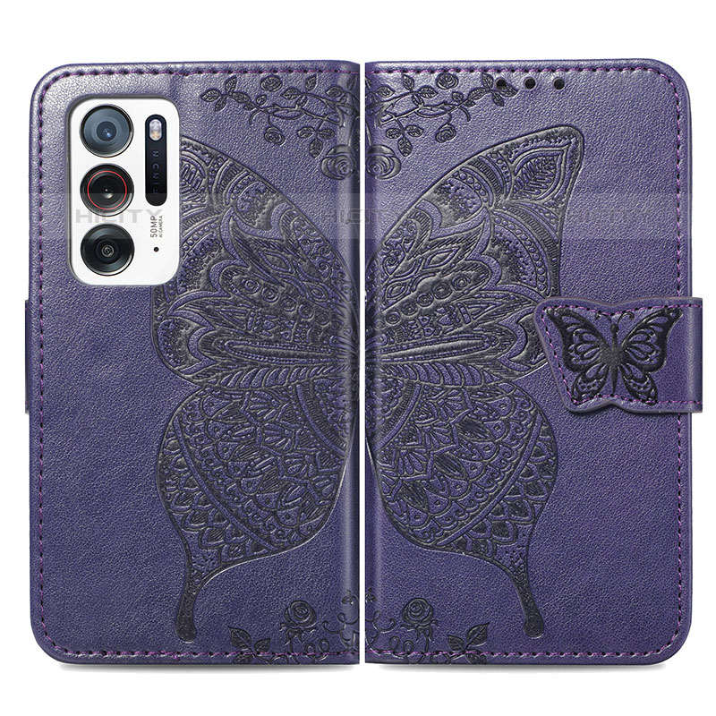 Funda de Cuero Cartera con Soporte Mariposa Carcasa para Oppo Find N 5G