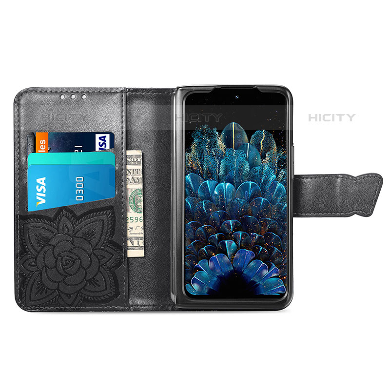 Funda de Cuero Cartera con Soporte Mariposa Carcasa para Oppo Find N 5G