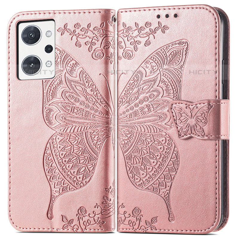 Funda de Cuero Cartera con Soporte Mariposa Carcasa para Oppo Reno7 A