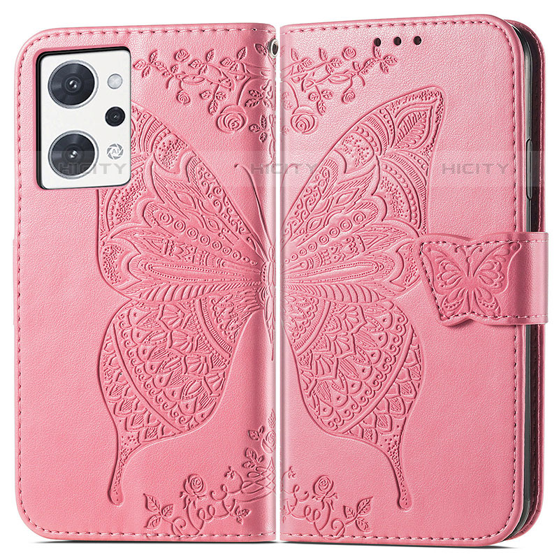 Funda de Cuero Cartera con Soporte Mariposa Carcasa para Oppo Reno7 A