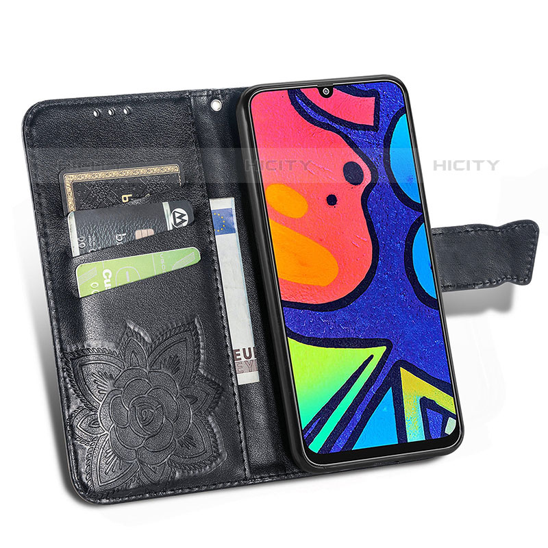 Funda de Cuero Cartera con Soporte Mariposa Carcasa para Samsung Galaxy F41