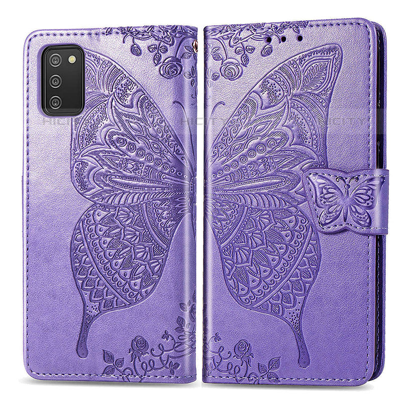 Funda de Cuero Cartera con Soporte Mariposa Carcasa para Samsung Galaxy M02s