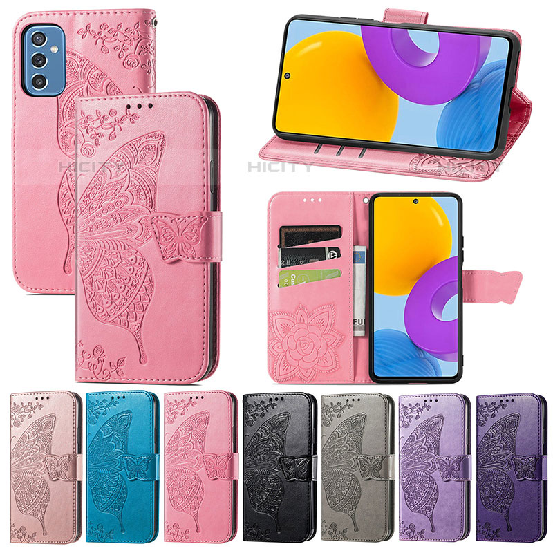 Funda de Cuero Cartera con Soporte Mariposa Carcasa para Samsung Galaxy M52 5G