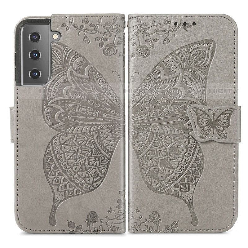 Funda de Cuero Cartera con Soporte Mariposa Carcasa para Samsung Galaxy S22 5G