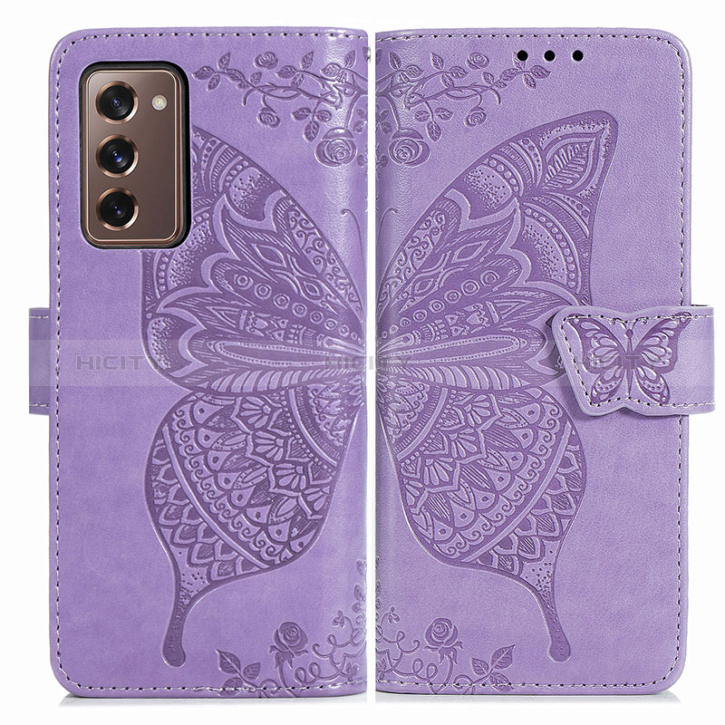 Funda de Cuero Cartera con Soporte Mariposa Carcasa para Samsung Galaxy Z Fold2 5G