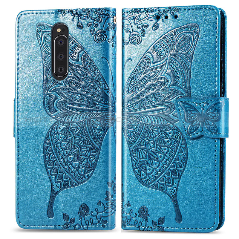 Funda de Cuero Cartera con Soporte Mariposa Carcasa para Sony Xperia 1