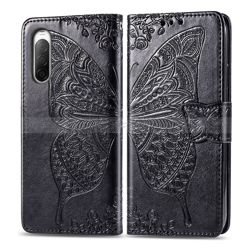 Funda de Cuero Cartera con Soporte Mariposa Carcasa para Sony Xperia 10 II