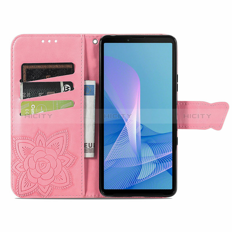 Funda de Cuero Cartera con Soporte Mariposa Carcasa para Sony Xperia 10 III