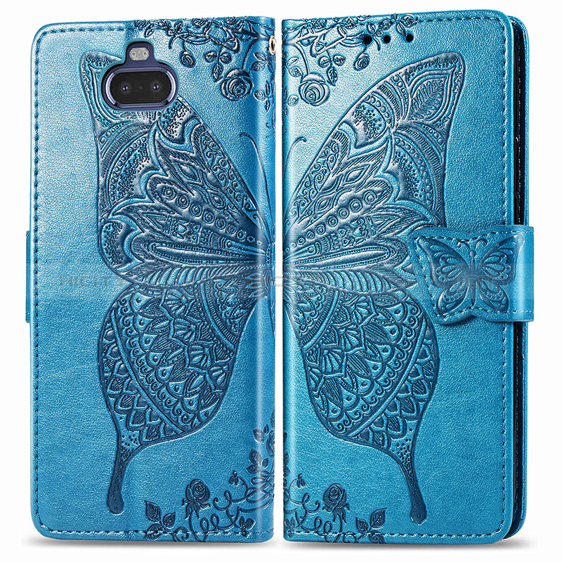 Funda de Cuero Cartera con Soporte Mariposa Carcasa para Sony Xperia 8