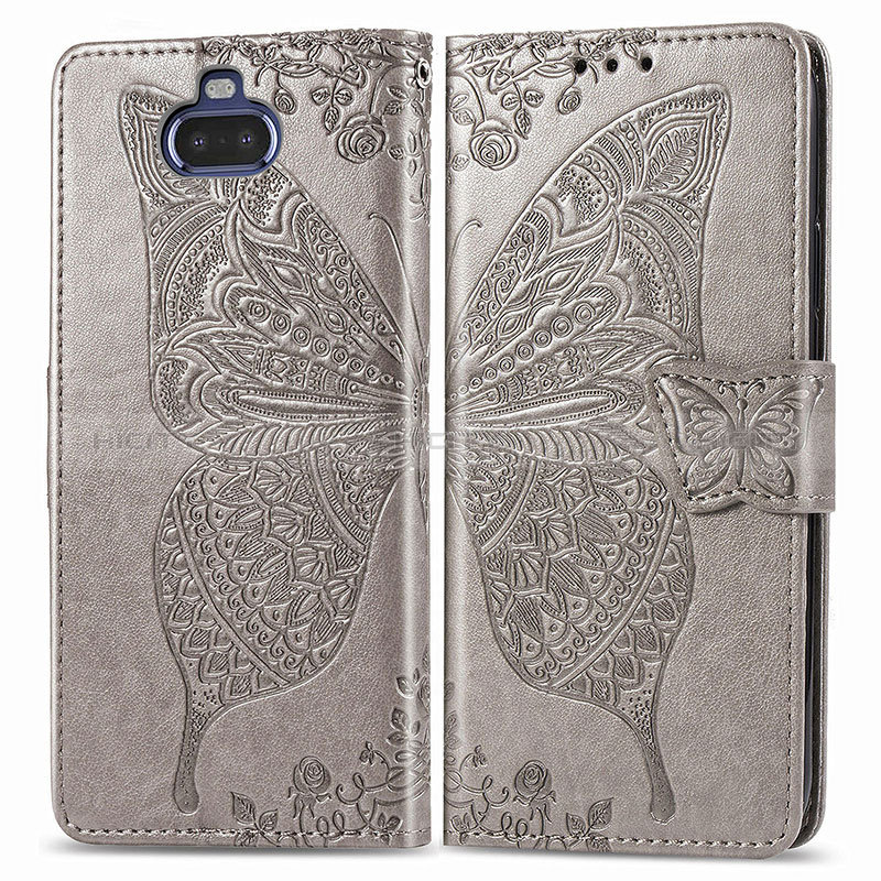 Funda de Cuero Cartera con Soporte Mariposa Carcasa para Sony Xperia 8 Lite