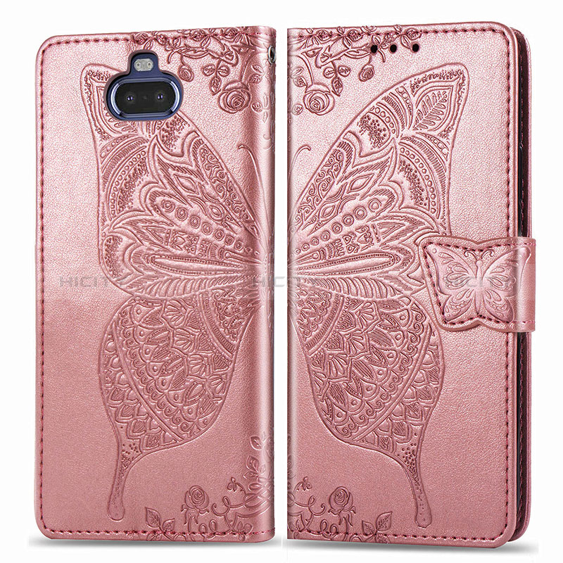 Funda de Cuero Cartera con Soporte Mariposa Carcasa para Sony Xperia 8 Lite