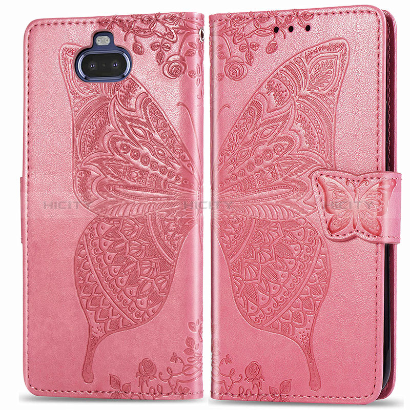 Funda de Cuero Cartera con Soporte Mariposa Carcasa para Sony Xperia 8 Lite