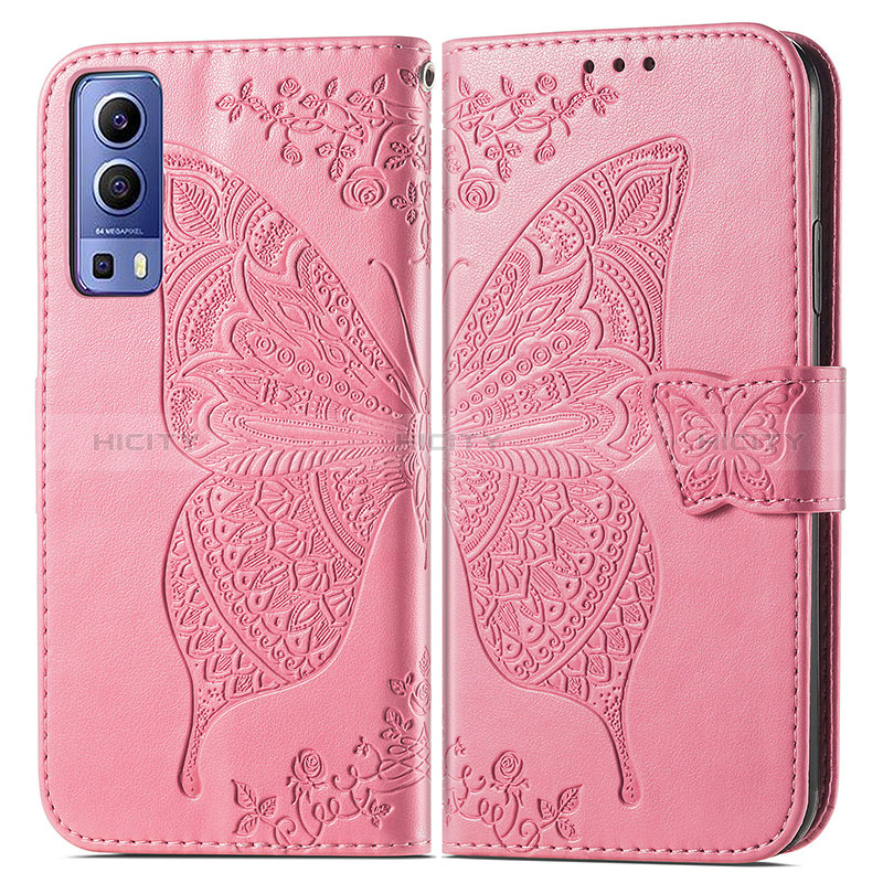 Funda de Cuero Cartera con Soporte Mariposa Carcasa para Vivo Y75s 5G