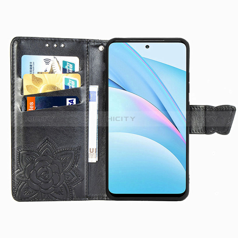 Funda de Cuero Cartera con Soporte Mariposa Carcasa para Xiaomi Mi 10T Lite 5G