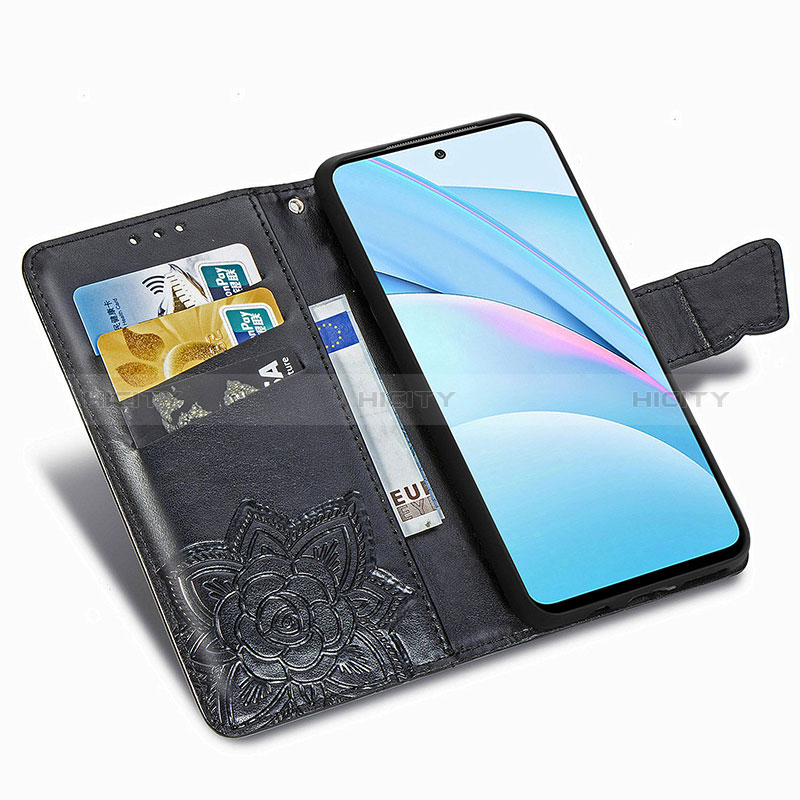 Funda de Cuero Cartera con Soporte Mariposa Carcasa para Xiaomi Mi 10T Lite 5G