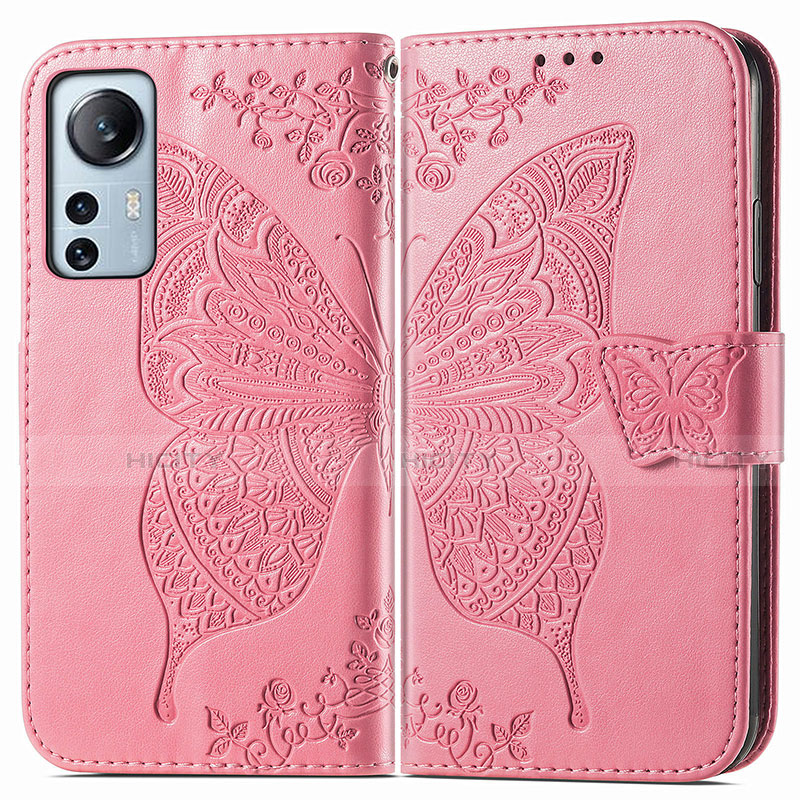 Funda de Cuero Cartera con Soporte Mariposa Carcasa para Xiaomi Mi 12 5G