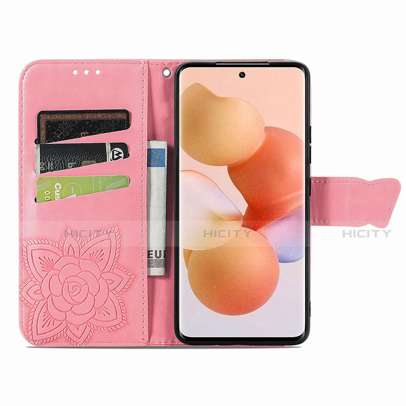 Funda de Cuero Cartera con Soporte Mariposa Carcasa para Xiaomi Mi 12 5G