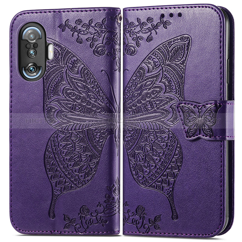 Funda de Cuero Cartera con Soporte Mariposa Carcasa para Xiaomi Poco F3 GT 5G