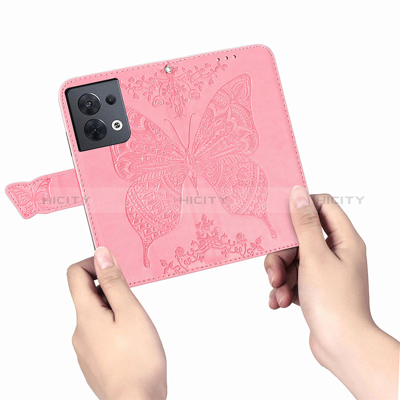 Funda de Cuero Cartera con Soporte Mariposa Carcasa para Xiaomi Redmi Note 13 5G
