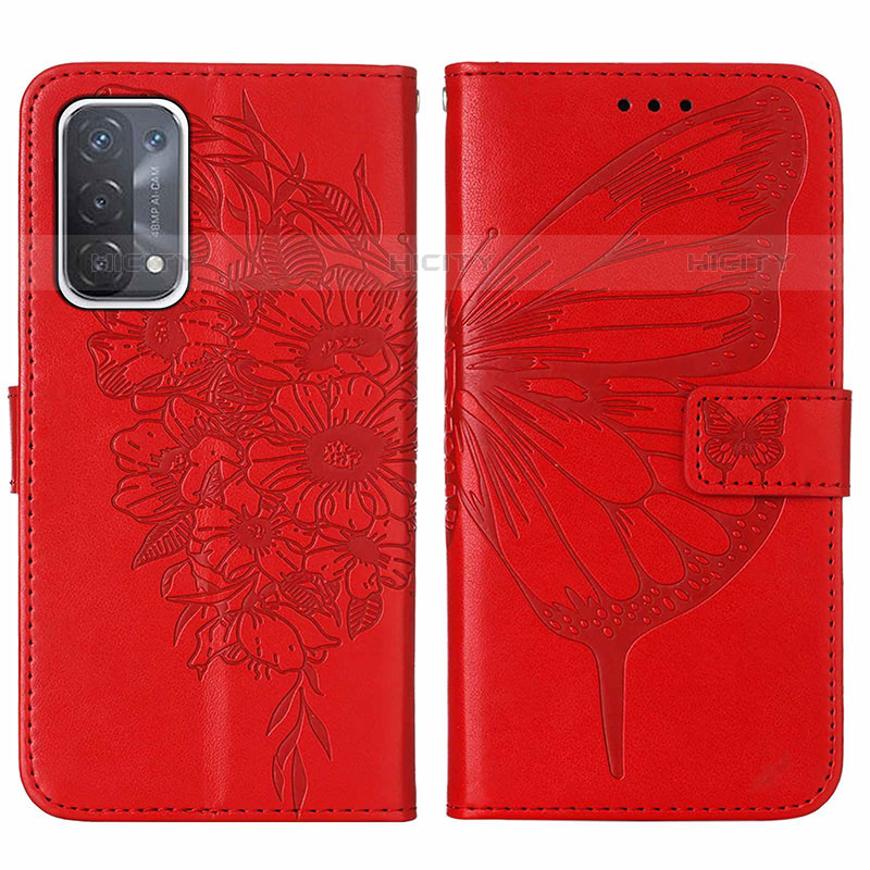 Funda de Cuero Cartera con Soporte Mariposa Carcasa Y01B para OnePlus Nord N200 5G